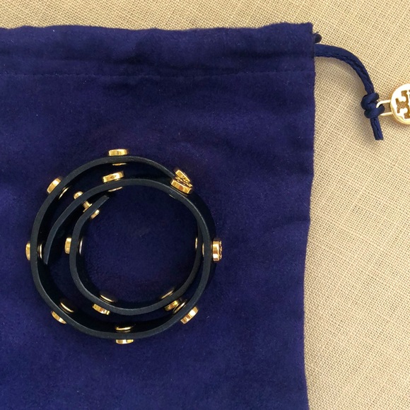 Tory Burch, Black & Gold, double wrap bracelet - Picture 5 of 5